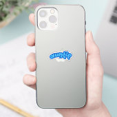 おばさん | ブルーおばさんアンティー シール (スマートフォン)