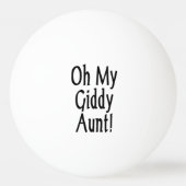 おばさん！ 卓球ボール (裏面)