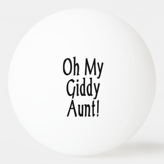 おばさん！ 卓球ボール (裏面)