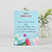 おばさん – 女性の日のグリーティングカード シーズンカード (スタンド正面)