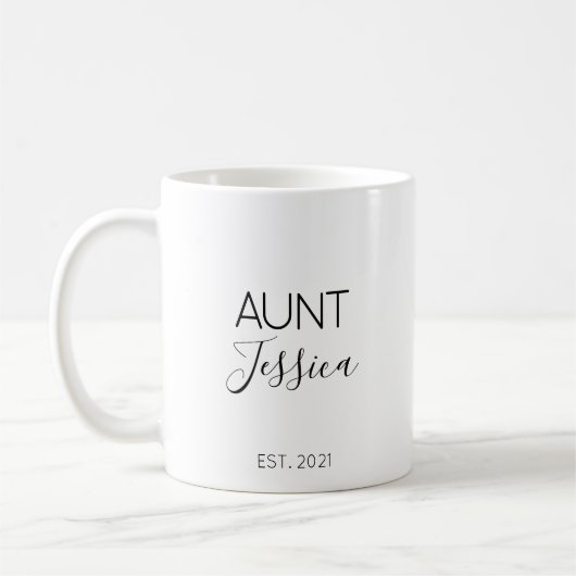 おばさん+妊娠発表ギフトコーヒーマグ コーヒーマグカップ (左)