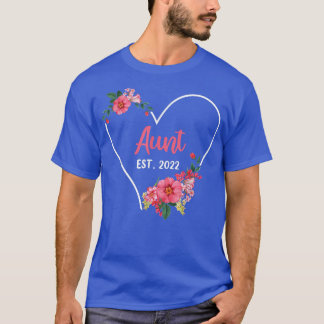おばさんEst 2022 、姪の甥の妊娠アナウンサー Tシャツ