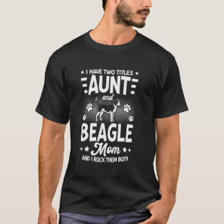 おばちゃんともビーグルママとも。おもしろビーグル犬グッズ Tシャツ