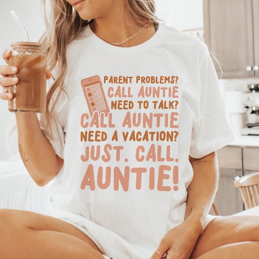おばちゃんに電話してね Tシャツ