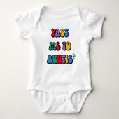 おばちゃんに預けてね ファン・ウィムジカル ベビーボディスーツ (正面)