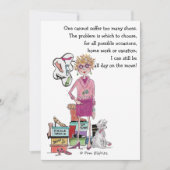 おばちゃんは靴を持つ、もっと夢を見る、色のスケ ッチを持つ シーズンカード (正面)