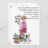 おばちゃんは靴を持つ、もっと夢を見る、色のスケ ッチを持つ シーズンカード (正面/裏面)