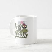 おばちゃんサウルス 楽しい恐竜の誕生日 コーヒーマグカップ (正面左)