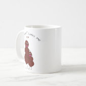 おばちゃん大好き!可愛いおばちゃんと子供のアリのキャラクター コーヒーマグカップ (正面左)