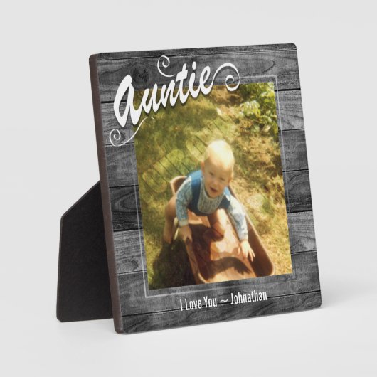 『おばちゃん私はあなたの写真が好き』 フォトプラーク (正面)