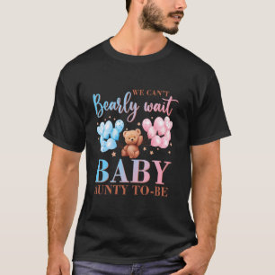おばちゃん、赤ちゃんが来るのを今か今かと待ちわびてる!ベビーシャワーのくまファミリーM Tシャツ