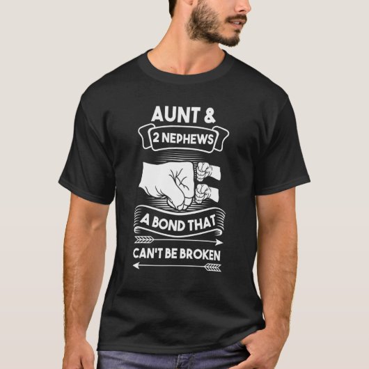 おばと2人の甥 壊せない絆 おばさん Tシャツ (正面)