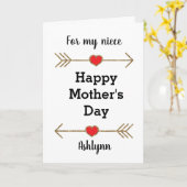 おばの日おめでとう姪 カード (黄色い花)