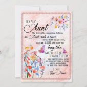 おばへのプレゼント | 姪からおばへのラブレター シーズンカード (正面)