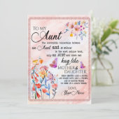 おばへのプレゼント | 姪からおばへのラブレター シーズンカード (スタンド正面)