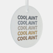 おばカッコいいさんモダンおばさんSweatshirtへのかわいいプレゼント ガラスオーナメント (正面右)