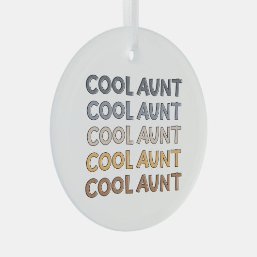 おばカッコいいさんモダンおばさんSweatshirtへのかわいいプレゼント ガラスオーナメント (正面右)