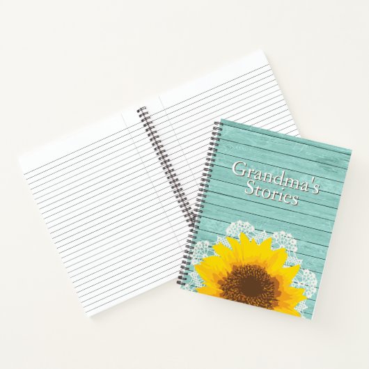 おばパーソナライズされたあさんのお話 ノートブック (内部)