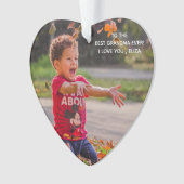 おば最高のあちゃんが聖降誕祭のおじいちゃんに オーナメント (正面)