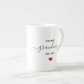 おば最高のあちゃんの骨中国マグ ボーンチャイナマグカップ (正面右)