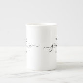 おば最高のあちゃんの骨中国マグ ボーンチャイナマグカップ (正面)