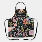 おば最高のあちゃパーソナライズされたん エプロン (正面)