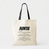 おば最高のえび、おばさん定義名前をカスタムする トートバッグ (正面)