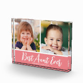 おば最高のさん2写真コラージピンクキープサケ フォトブロック (右)