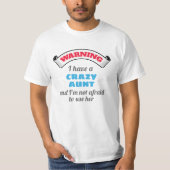 おば熱狂するさん警告がいるの熱狂するよ Tシャツ (正面)