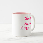 おば素晴らしさんのシッピーカップ ツートーンマグカップ (正面右)