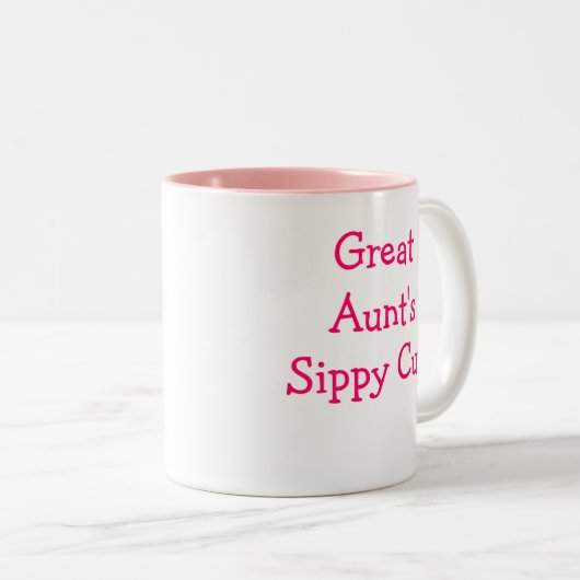 おば素晴らしさんのシッピーカップ ツートーンマグカップ (正面右)