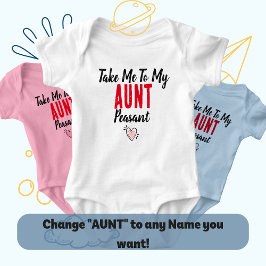 おば軍団認定：おばの村まで連れてって ベビーボディスーツ