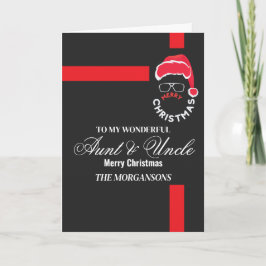 おば/おじさんへ　クリスマスおめでとう シーズンカード