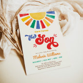 おひさまとカラフルな太陽の少年ベイビーシャワー 招待状