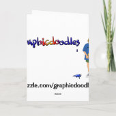 おひつじの誕生日の羊の〔占星術の〕十二宮図グリーティングカード カード (裏面)