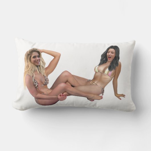 おひつじ及び雌レスリング ランバークッション (正面)