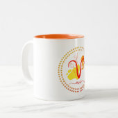 おひつじ大好きコーヒーカップマグカップ ツートーンマグカップ (正面左)