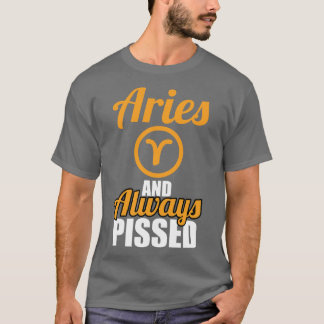 おひつじ座で常に怒る Tシャツ