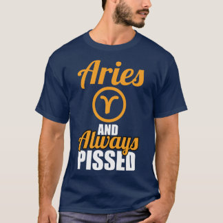 おひつじ座で常に怒る Tシャツ