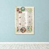 おひつじ座と木を切り倒す男 キャンバスプリント (インサイチュ (ウッドフロア))