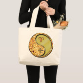 おひつじ座と金属の馬 ラージトートバッグ (正面(商品))