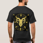 おひつじ座のゴールドマーク Tシャツ (裏面)