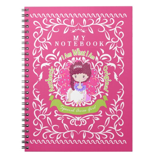 おひつじ座のサイン ノートブック (正面)