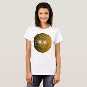 おひつじ座のゾディアックエンブレム ミニマルな天体シンボル Tシャツ