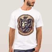 おひつじ座のホロスコープTシャツ Tシャツ (正面)
