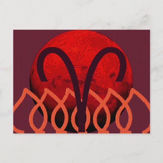 おひつじ座のポストカード ポストカード (正面)