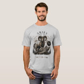 おひつじ座のラムグラフィックTシャツ Tシャツ (正面フル)