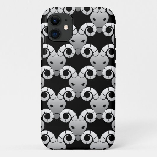 おひつじ座のラム型の星座パターン Case-Mate iPhoneケース (裏面)