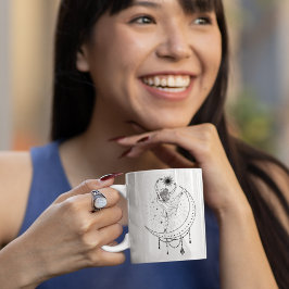 おひつじ座の女子 15oz ブラックリム マグ