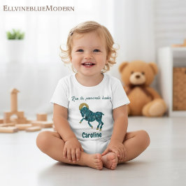 おひつじ座の子供用印象派Tシャツ(名入れ可) ベビーTシャツ